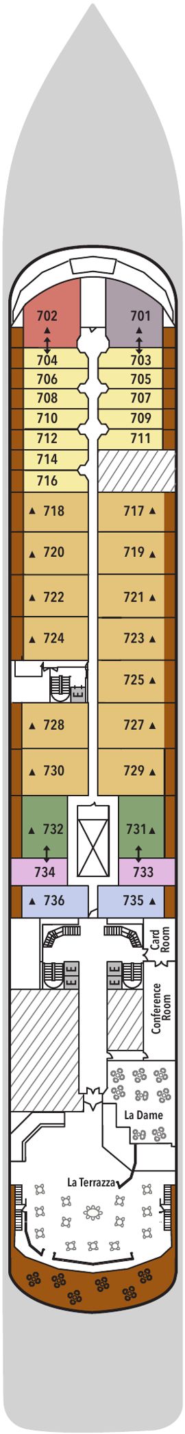 Silver Whisper Deck 7 deck plan