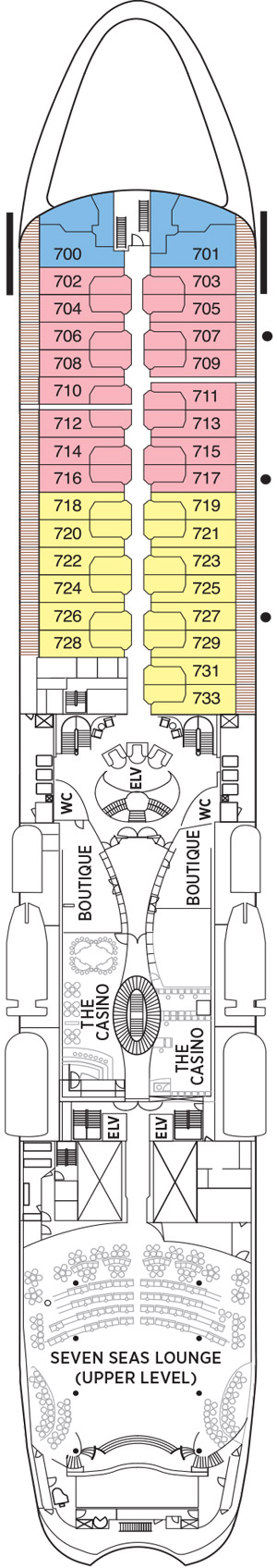 Seven Seas Navigator Deck 7 deck plan