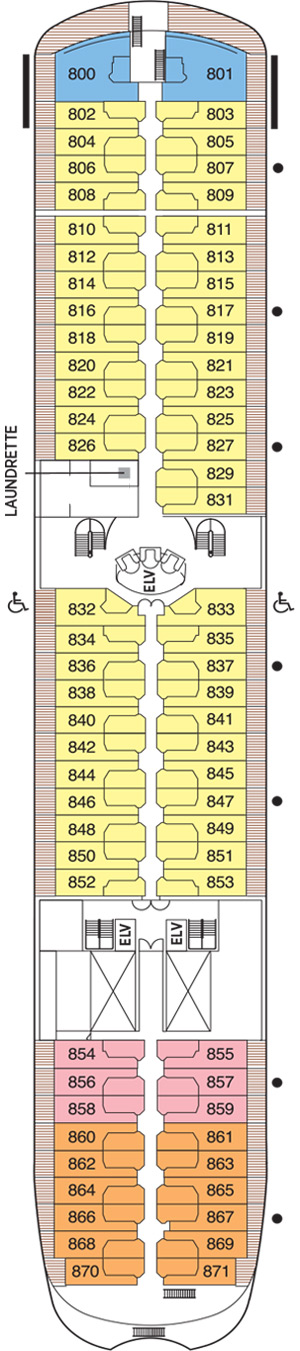 Seven Seas Navigator Deck 8 deck plan