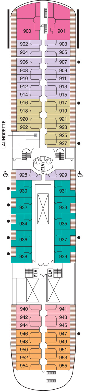 Seven Seas Navigator Deck 9 deck plan