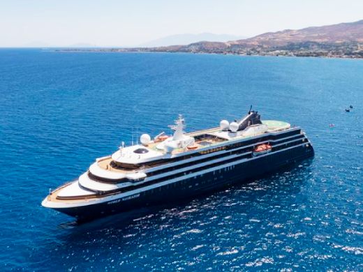 Atlas Ocean Voyages World Navigator yacht expedition ship at sea